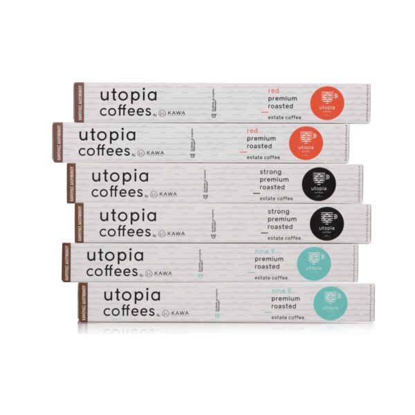 Combo Utopia Pack 6 πακέτα (60 κάψουλες) Συμβατές με Μηχανή Nespresso