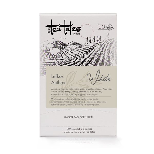 Lefkos anthos White Tea bag 2gr – Λευκό σε οργάντζα